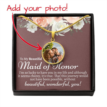 Maid of Honor Birth Flowers Necklace - Love You This Much